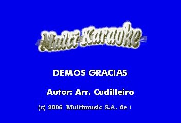 CANTO RELIGIOSO - DEMOS GRACIAS (KARAOKE)