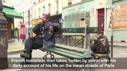 French homeless man takes Twitter by storm