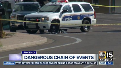Man shot by officers after allegedly stealing multiple cars, pointing gun