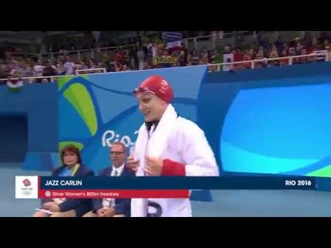 Rio Medal Moments: Jazz Carlin wins 800m freestyle silver