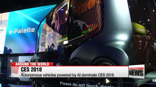 Autonomous vehicles powered by AI dominate CES 2018