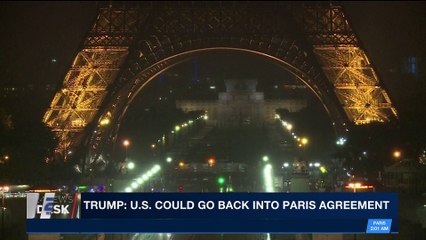 i24NEWS DESK | U.S. could go back into Paris agreement | Wednesday,January 10th 2018
