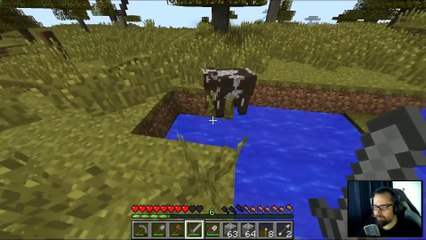 Minecraft (#2) Kurczaki, krowy i drzewo