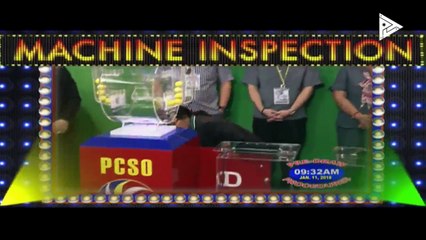 PCSO 11 AM Lotto Draw, January 11, 2018