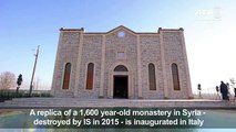 Replica of Syrian church razed by IS op