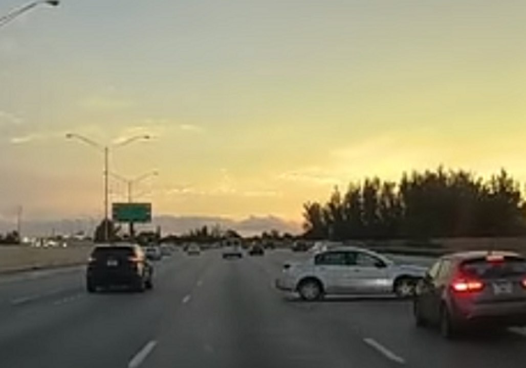 Dashcam Captures Florida Driver's Lucky Recovery From Spin