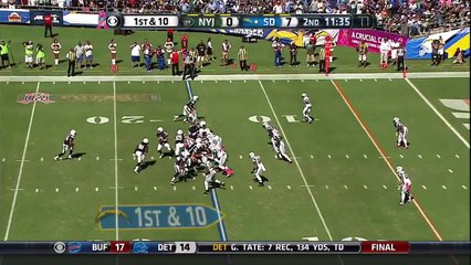 2014 - San Diego Chargers running back Donald Brown leaves game with injury