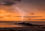 Lightning Storm Brews Off Coast of Broome Ahead of Cyclone Joyce