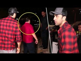 Ranbir Kapoor's Awkward Reaction At Rishi Kapoor's Anger Towards A Fan