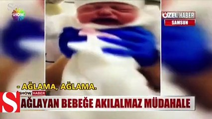 Hastaneden skandal görüntü!; Yeni doğan bebeğe adeta işkence yaptılar