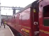 The 60103 'Flying Scotsman' in The Waverley arriving at the Carlisle.