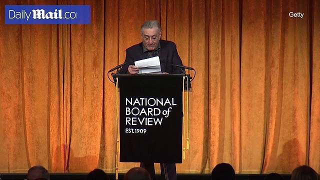 De Niro introduces Meryl Streep at National Board Of Review Awards