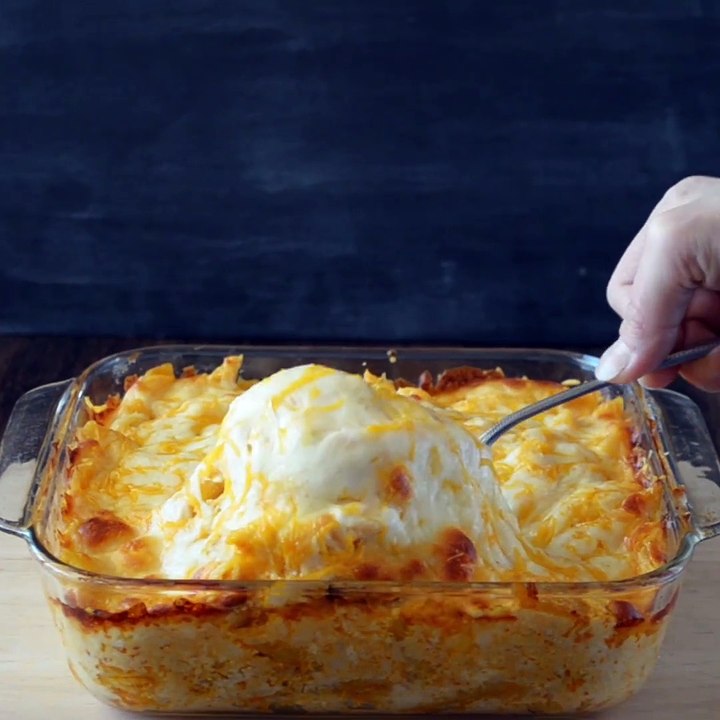 Buffalo Chicken Pasta Bake