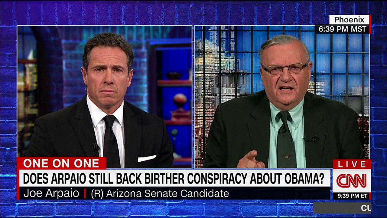 Arpaio Obama's birth certificate a phony