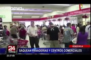 Crisis en Venezuela: reportan saqueos en panaderías y centros comerciales