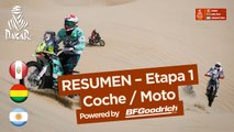 Resumen - Coche/Moto - Etapa 1 (Lima / Pisco) - Dakar 2018