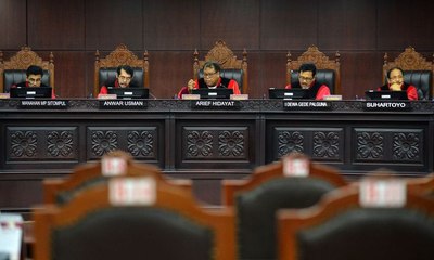 MK Tolak Uji Materi Presidential Threshold