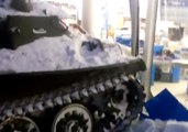 Armored Vehicle Driven Through Russian Storefront in Reported Robbery Attempt