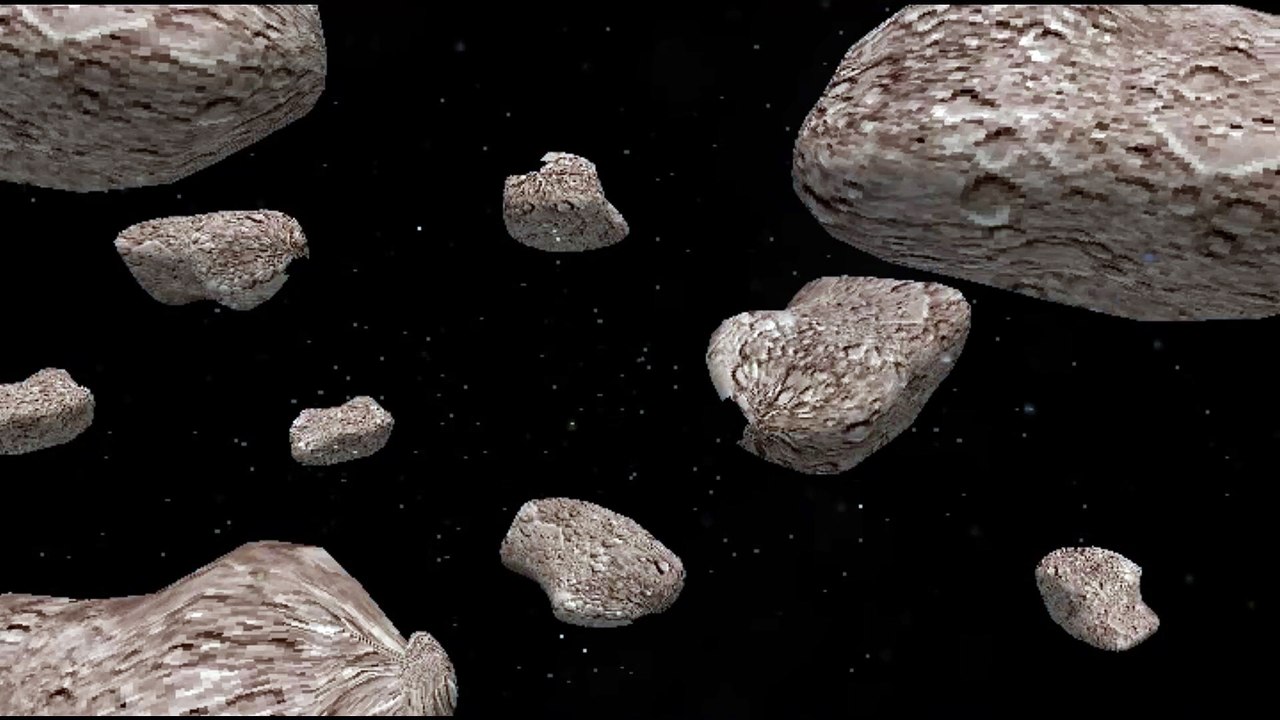 Asteroids animation
