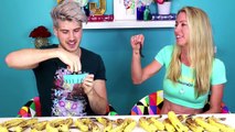 Joey Graceffa beats me in a banana eating contest??wtf.[unedited]