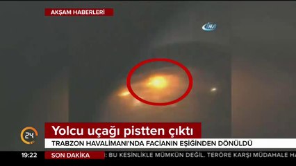 Yolcu uçağı pistten çıktı