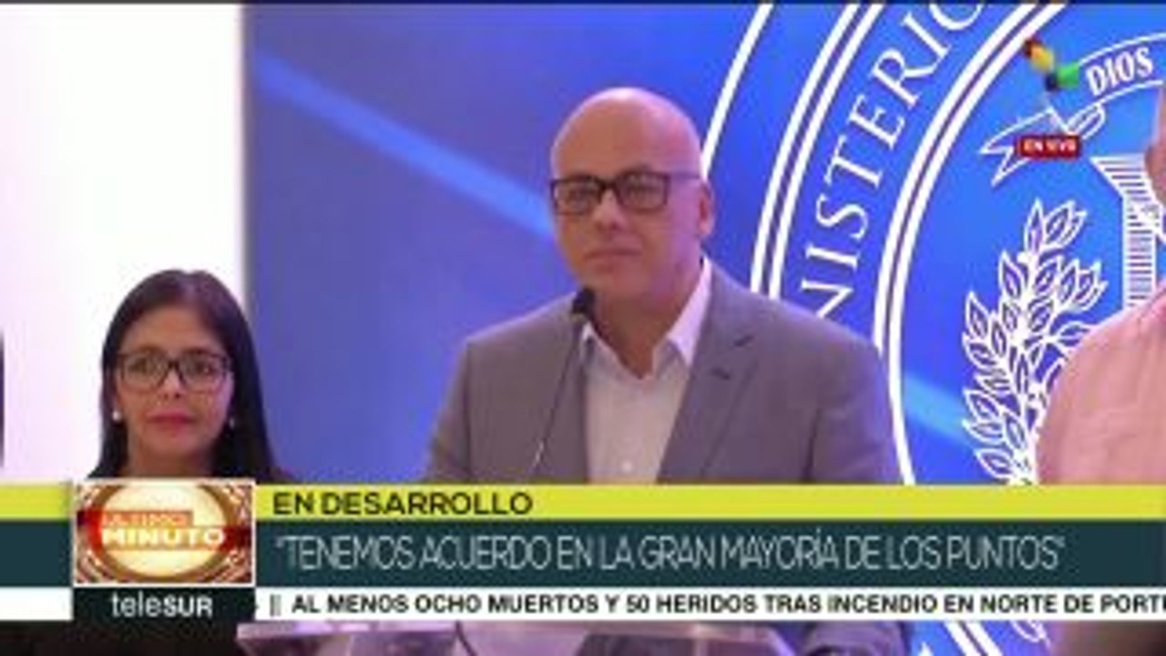 Jorge Rodríguez llama a venezolanos a rechazar nuevas injerencias