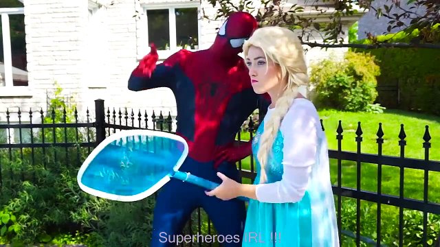 #11Frozen Elsa & Spiderman vs the WITCH & Joker w Spidergirl, the ghost, Vision Superhero Fun and | Superheroes | Spiderman | Superman | Frozen Elsa | Joker