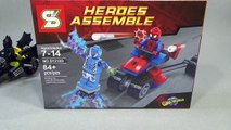 sy 스파이더 트라이크 대 일렉트로 레고 76014 짝퉁 바이크 자동차 조립 리뷰 Lego knockoff Spider-Trike vs Electro super heroes