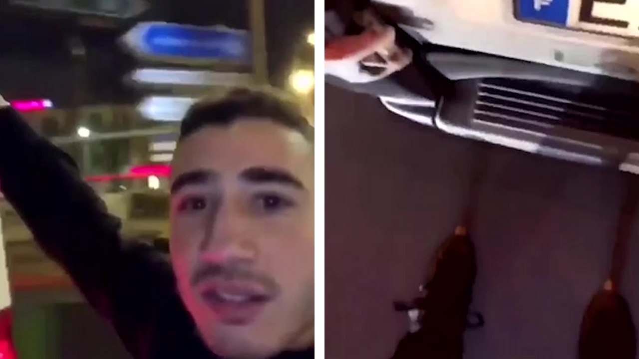 Un jeune en roller sur le périphérique parisien