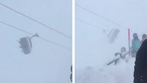 Deux skieurs malmenés sur une télésiège