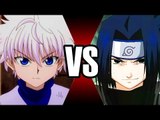 KILLUA VS SASUKE | BATALHA MORTAL | Ei Nerd