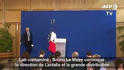 Lactalis: Le Maire dénonce des "comportements inacceptables"