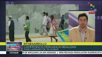 Perú: Avanza paro agrario, exigen al gob. proteger la producción local