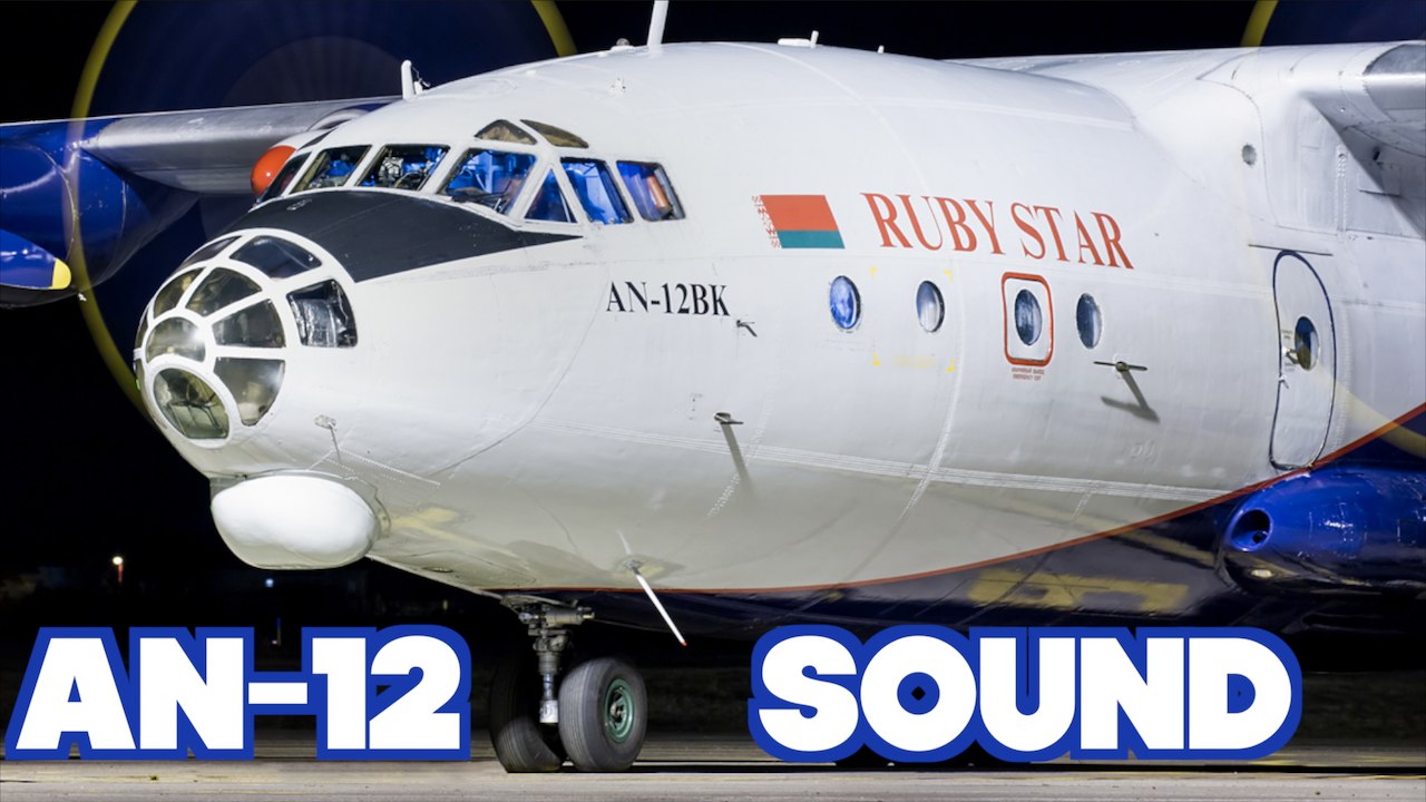 What a sound! Antonov AN-12BK flying over my home