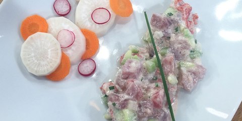 Poisson cru au lait de coco