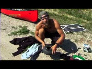 Frank canoes across Canada