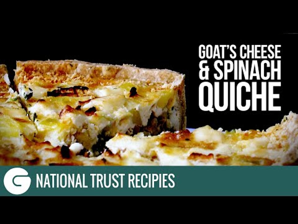 How to make National Trust Goat's Cheese and Spinach Quiche