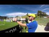 Acompanhe um dia de trabalho do fotógrafo da Seleção Brasileira