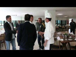 Dunga e Gilmar Rinaldi na Granja Comary