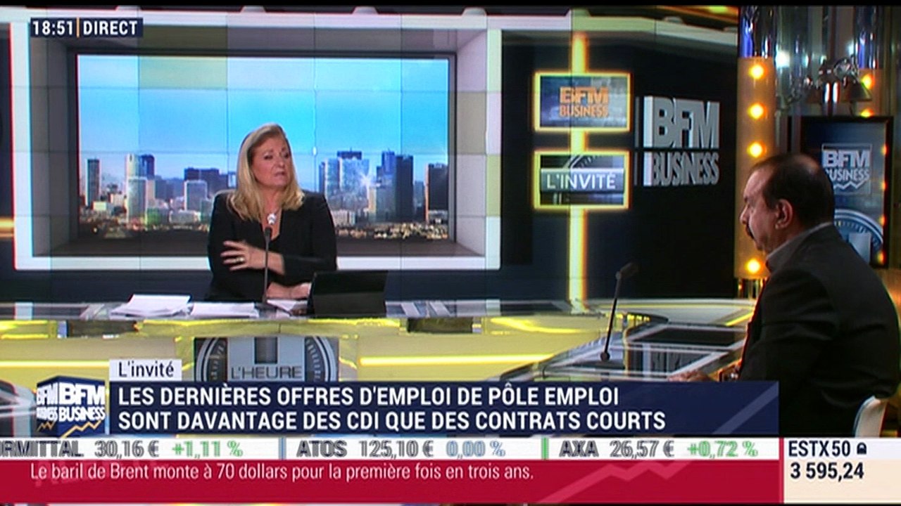 Emmanuel Lechypre: les dernières offres d'emploi de Pôle emploi sont davantage des CDI que des contrats courts - 11/01