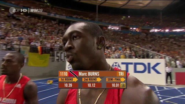 100m Sprint Men Finals Usain Bolt {Berlin 2009 } [HD]