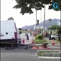 Acidente de moto na Avenida Norte Sul