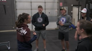 Watch: Red Bull Crashed Ice athletes train with CrossFit star Camille Leblanc-Bazinet