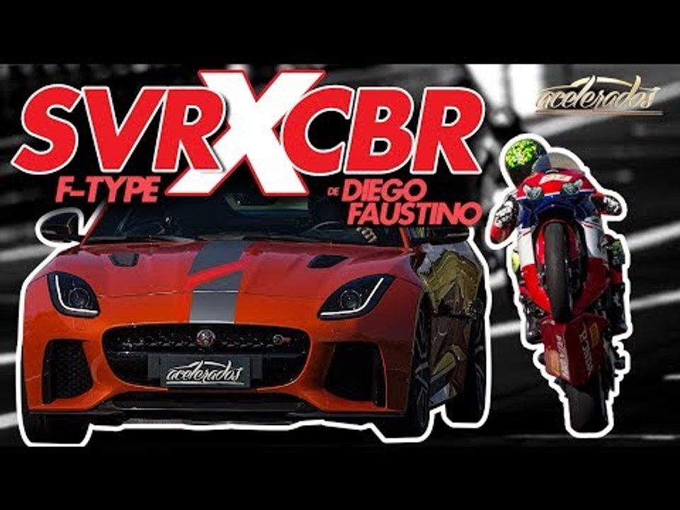 DANDO GRAU DE CBR x F-TYPE SVR - FT. DIEGO FAUSTINO - VR COM RUBENS BARRICHELLO #106 | ACELERADOS