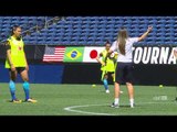 Brasil x Japão: Seleção Feminina faz treino oficial no CenturyLink Field