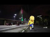 Canarinho da Seleção agradece à cidade de São Paulo pelas iluminações especiais