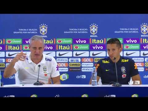 Seleção Brasileira: coletiva com Marquinhos e Tite - 09/10/2017