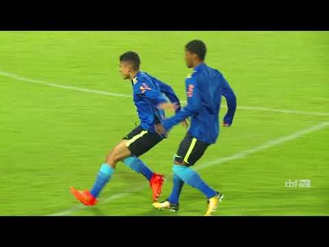 Seleção Brasileira Sub-17: primeiro treino debaixo de chuva da Seleção Sub-17 na Índia