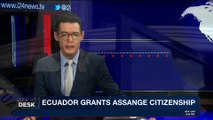 i24NEWS DESK | UK denies assange diplomatic status after Ecuador | Thursday, January 11th 2018