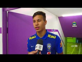 Seleção Brasileira Sub-15: Kaio Jorge e Peglow, autores dos gols contra a Croácia